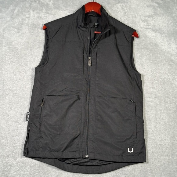 SCOTTeVEST Best Travel Vest Mens Small Black Multi Pocket Tech Zip Lightweight - Picture 1 of 9